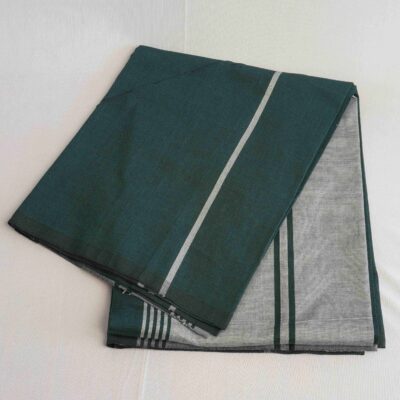 Bariq Handloom – Green and Silver (BH002)