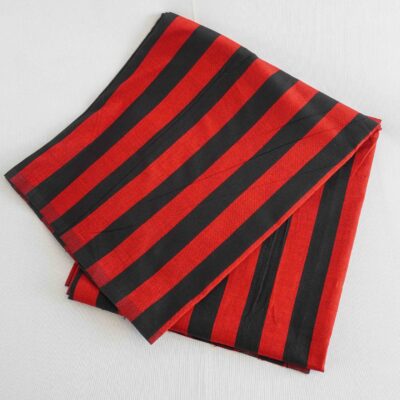 Bariq Handloom – Red and Black Stripes (BH020)