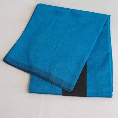 Bariq Handloom – Vibrant Blue with Black Stripes (BH021)